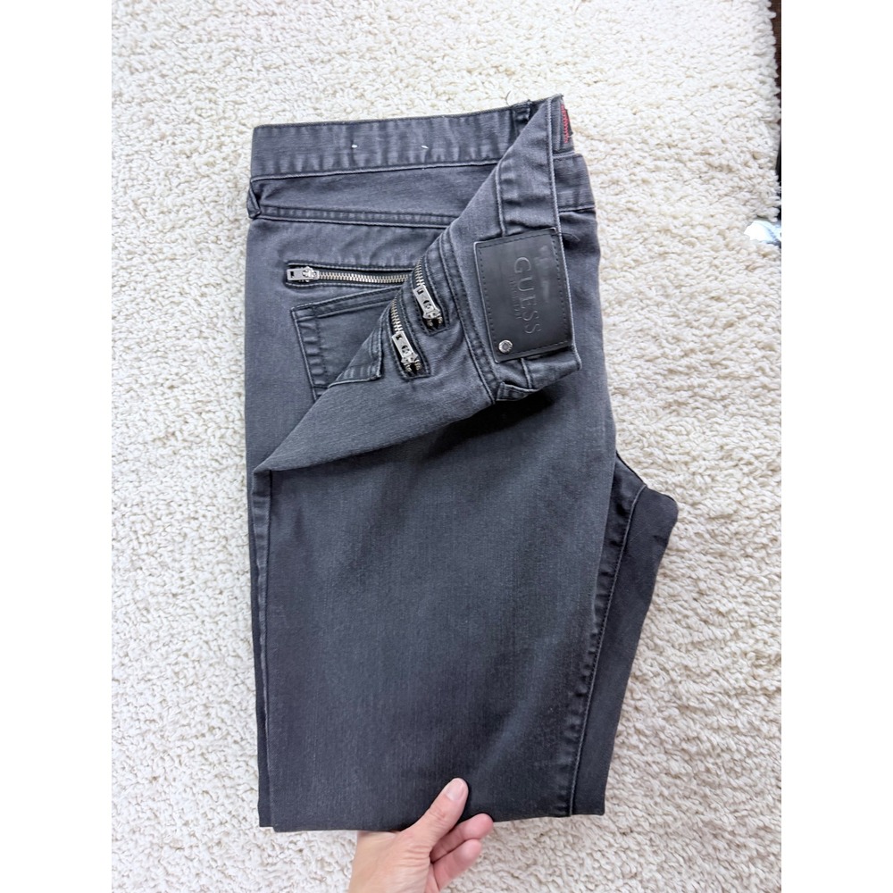 Guess Jeans Mens 38x32 Charcoal Black Ultra Slim McCrae Fit Denim X43114D0X90 - Picture 10 of 10